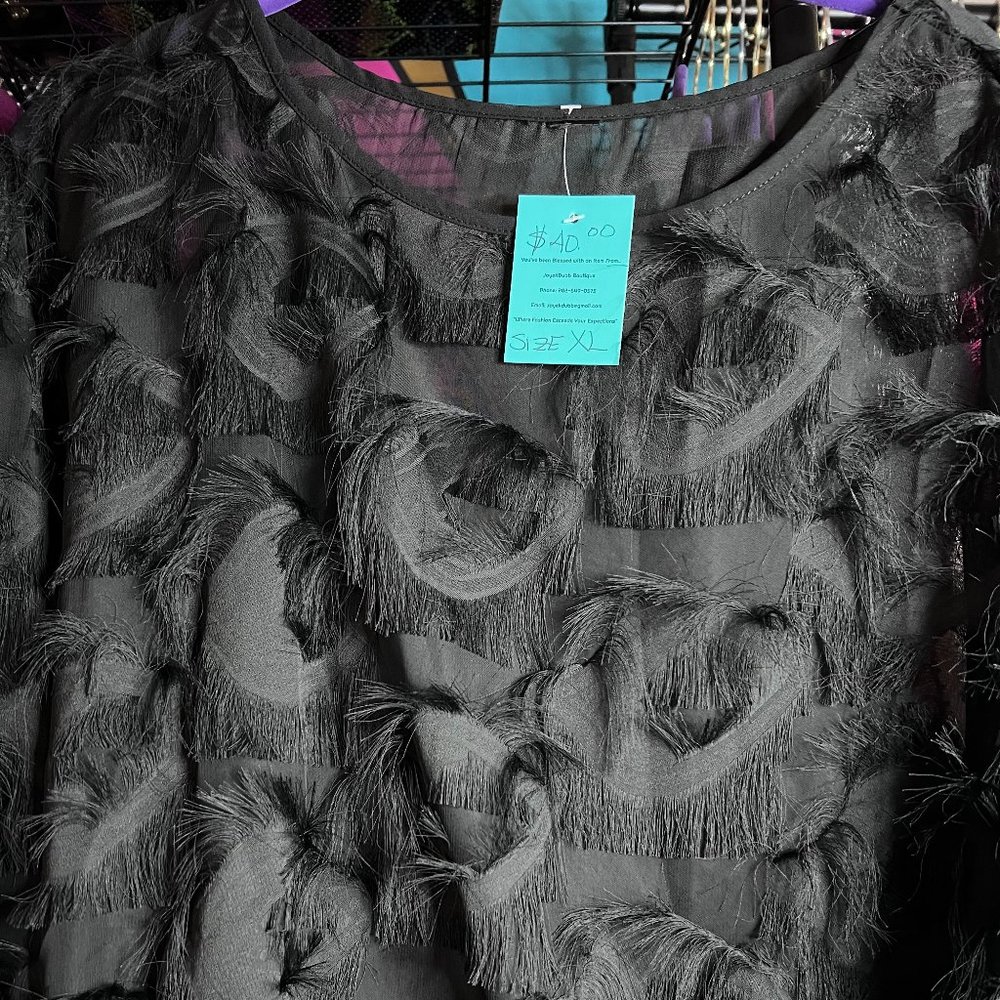 Feather Light Sheer Like Blouse - New with Tags in Size XL-3XL